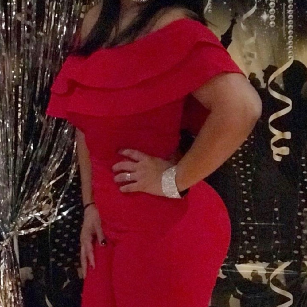 Red jumpsuit